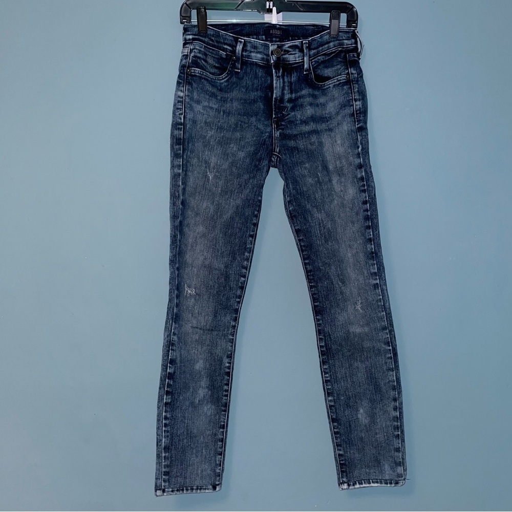 AGOLDE Distressed Dark Wash Colette Skinny Jeans Size 27